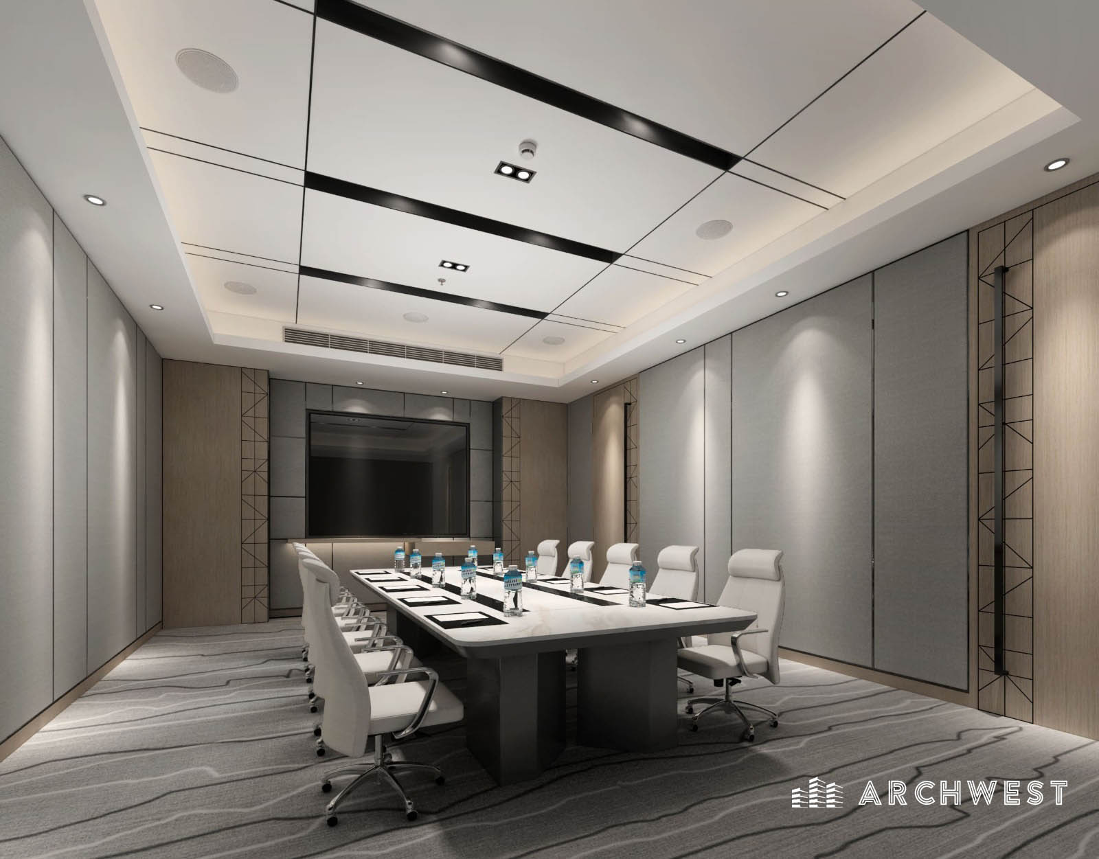 34. 3D Render of a Meeting Room in a Coroporate House